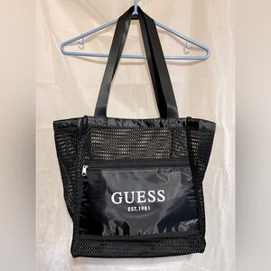 GUESS-Black Mesh & Nylon-Large-Tote Bag-Never Used.